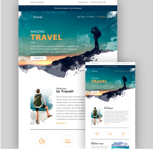 travel newsletter email design and ideas