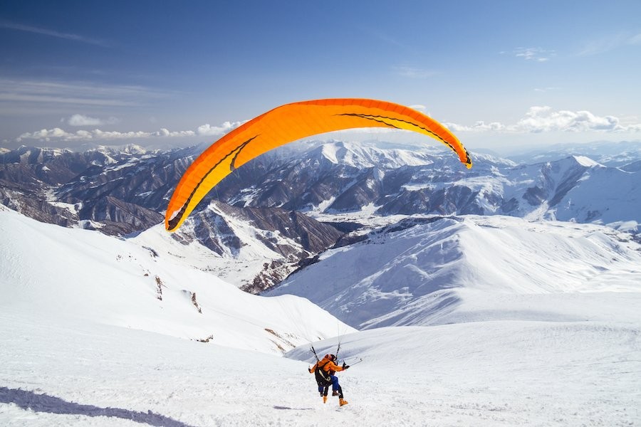rental business idea for winter kite-surfing