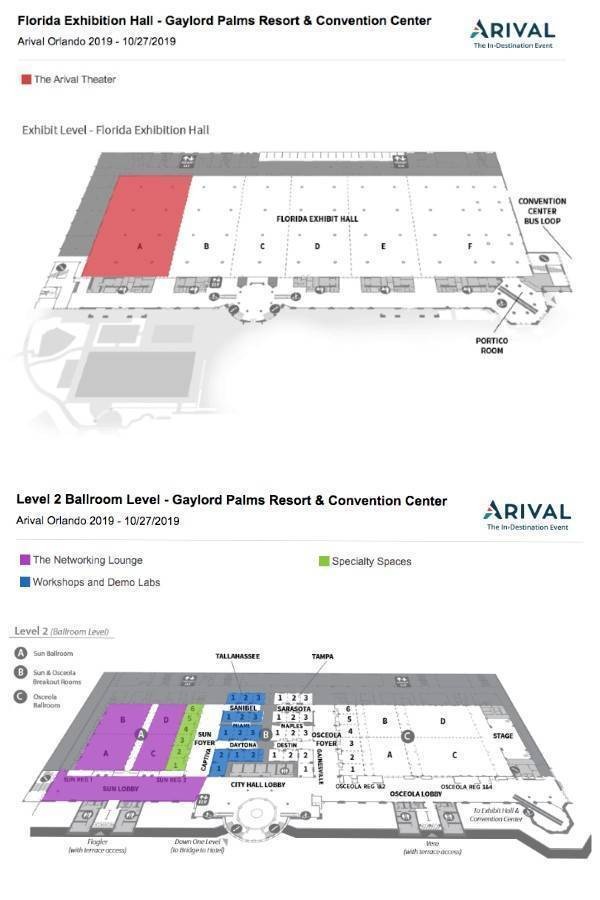arival conference map