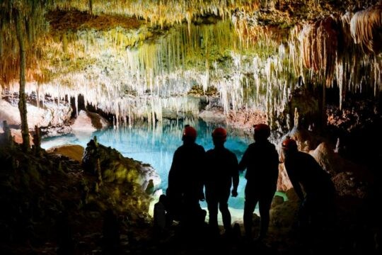 A cave expedition tour