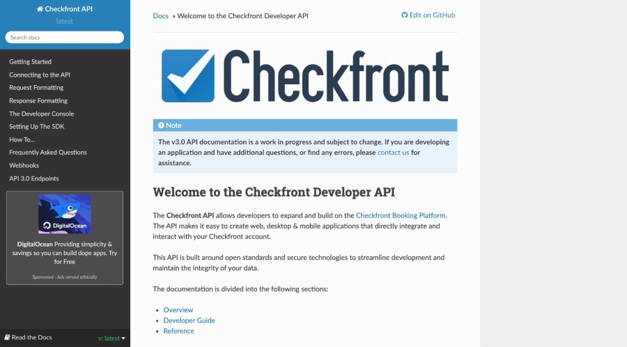 Checkfront API access