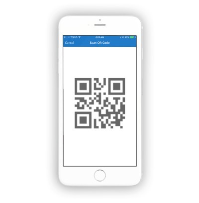 QR code for mobile check-in