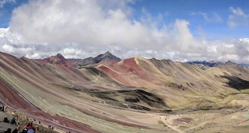 View of the Rainbow Mountains.