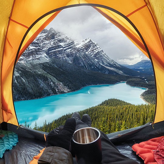 tent on mountain image