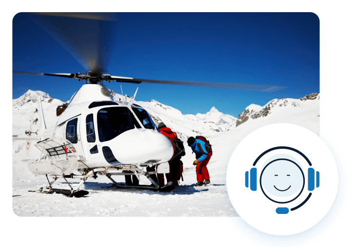 heli ski image and support icon
