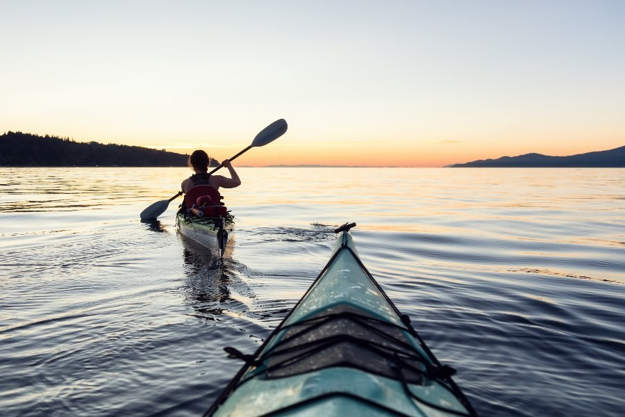 how to start an ecotourism business kayaks at sunset