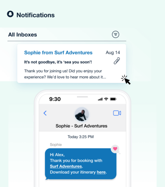text and email notifications image